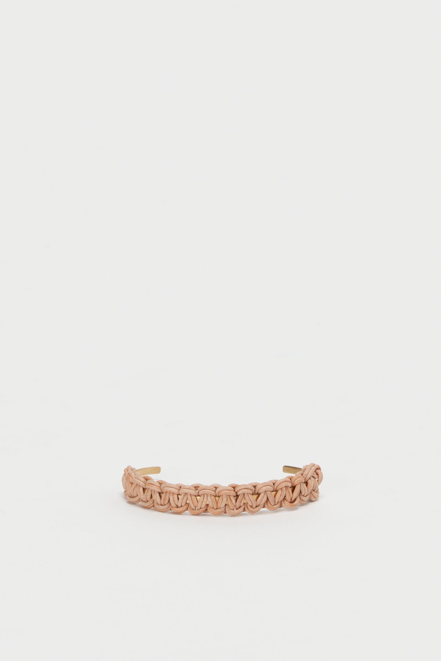 knitted bangle S NATURAL