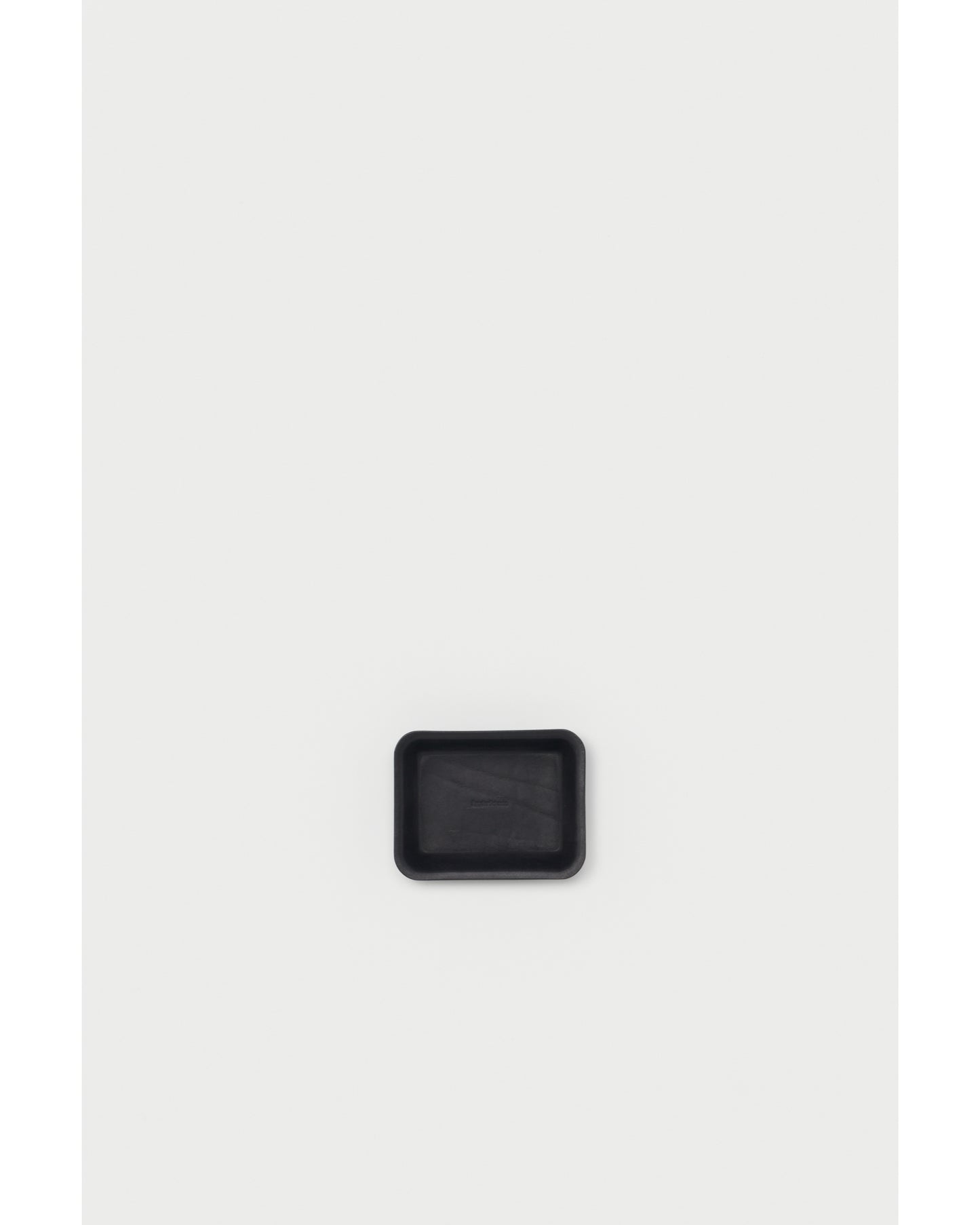 leather tray S black