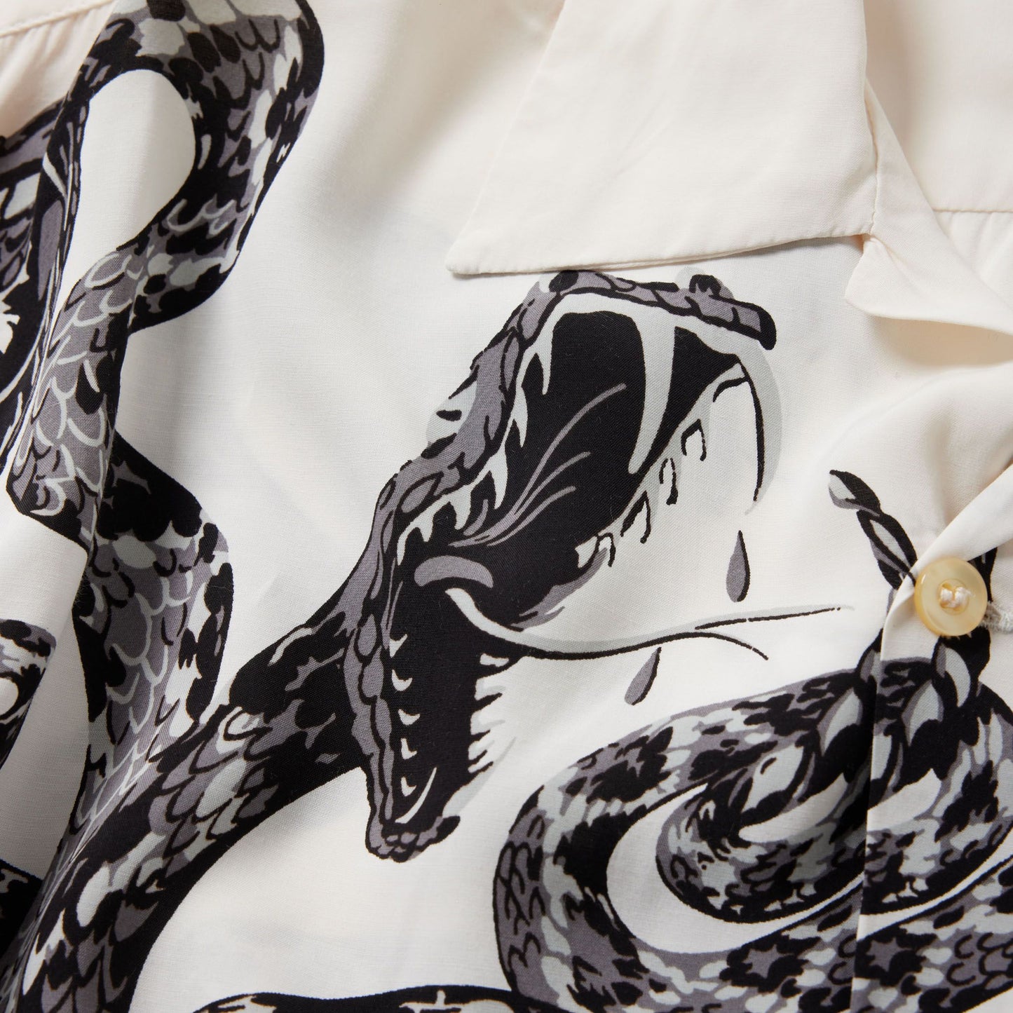 "MONOTONE SNAKE" S/S OPEN SHIRT 39440