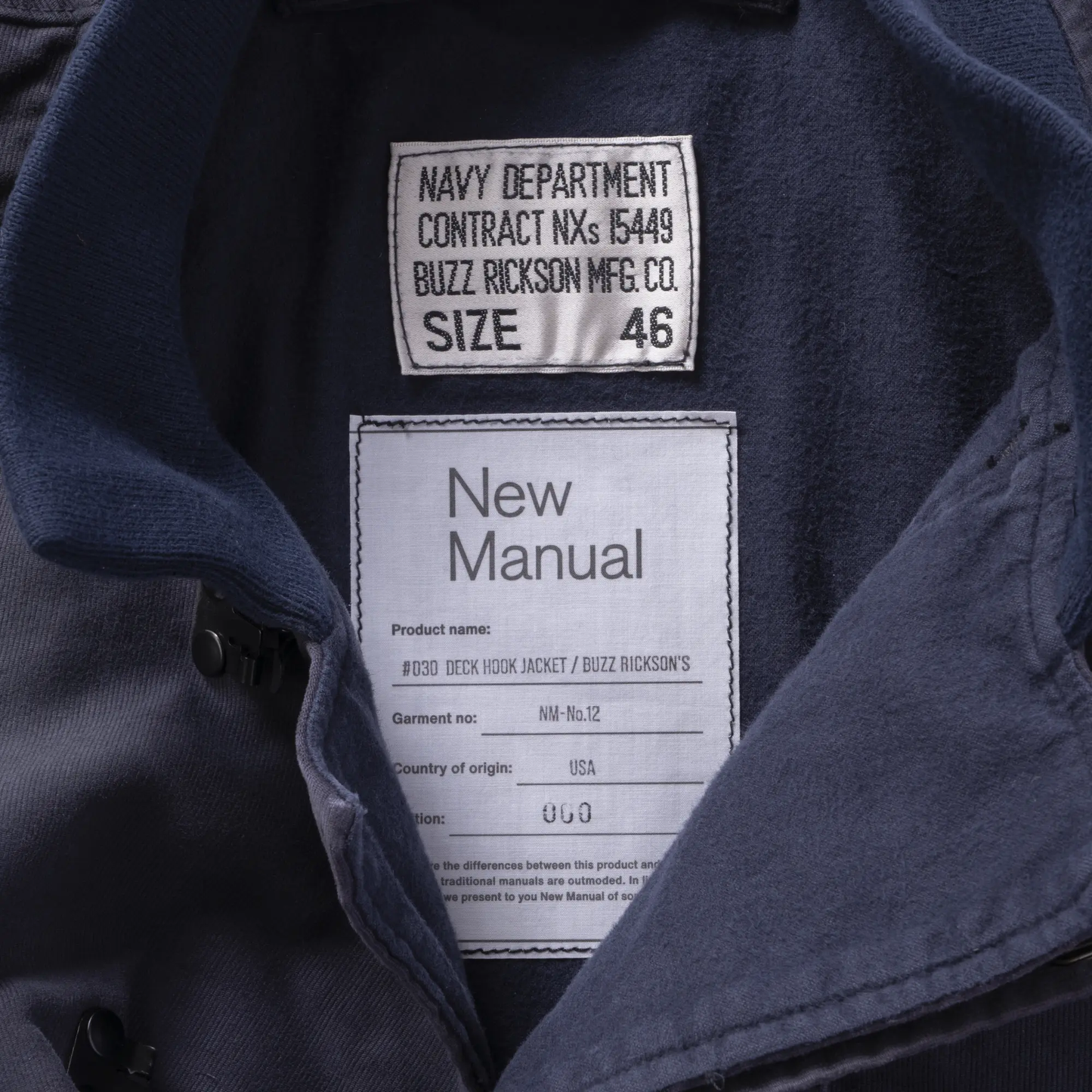 #030 DECK HOOK JACKET / BUZZ RICKSON’S