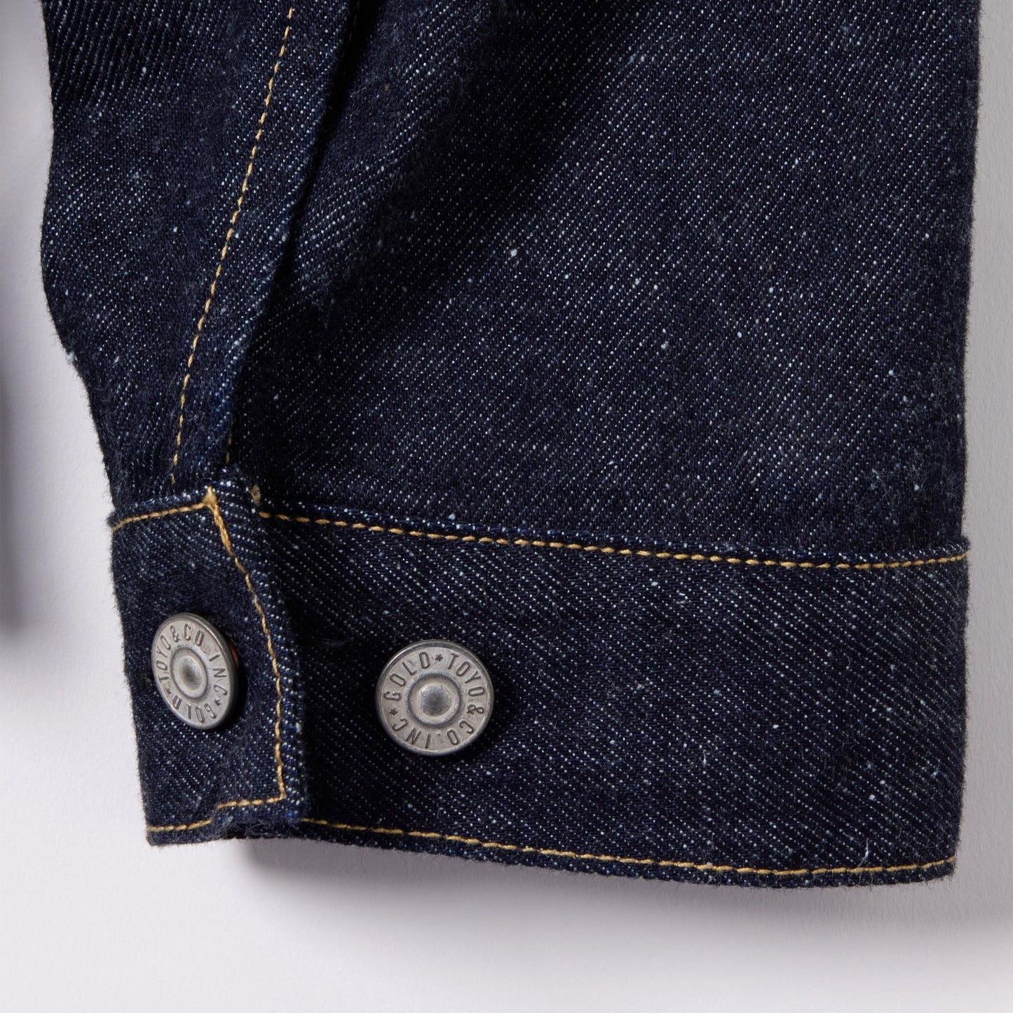 RECYCLED WASTE SUVIN COTTON YARN 11.5oz DENIM PLEATED BLOUSE 15470