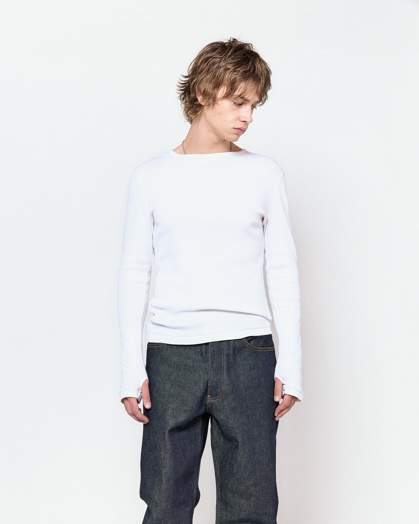 ORI RIBBED LONG SLEEVE TEE