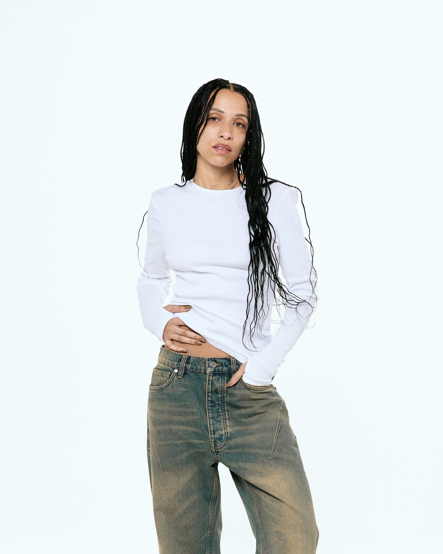 ORI RIBBED LONG SLEEVE TEE