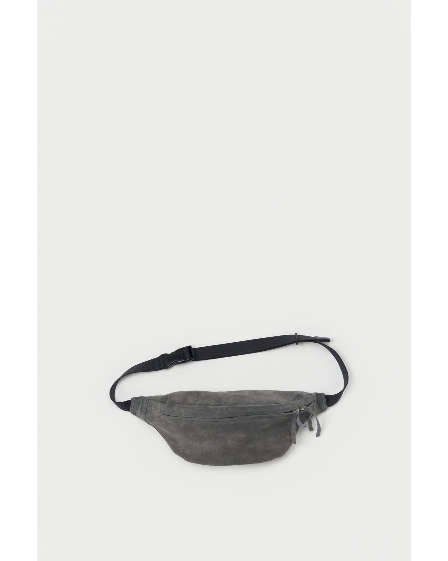 pig waist pouch bag dark gray