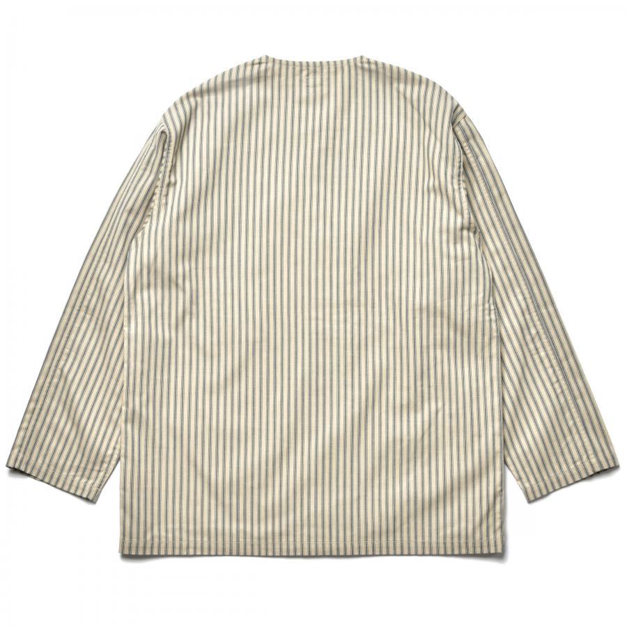 TICKING STRIPE PAJAMA SHIRT