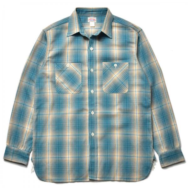 8HU OMBRE CHECK SUMMER FLANNEL SHIRT