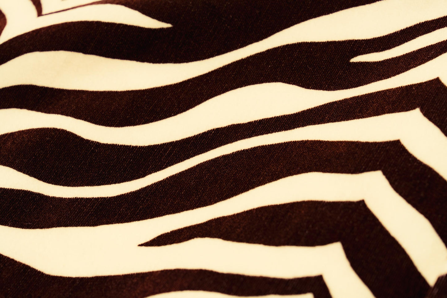 PRINTED VELOUR OPEN-COLLAR SHIRT / ZEBRA