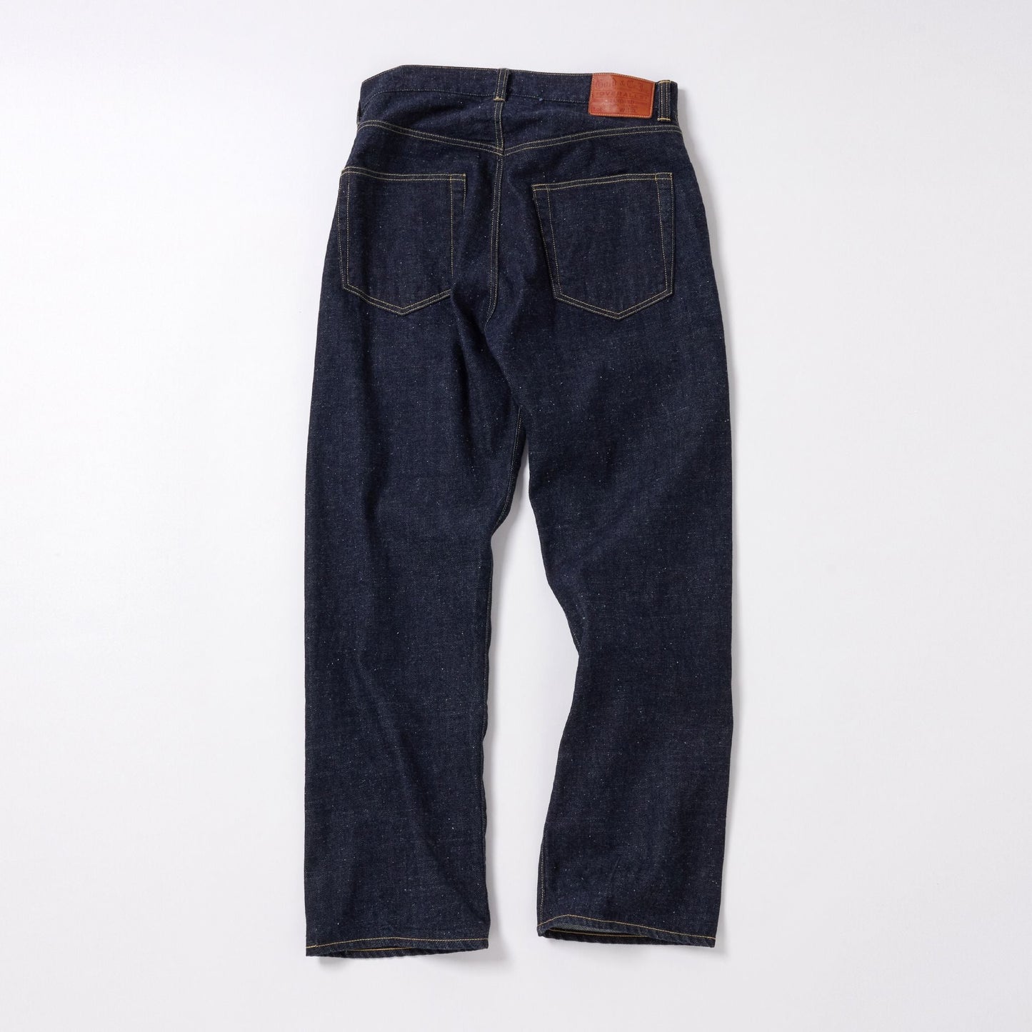 RECYCLED WASTE SUVIN COTTON YARN 11.5oz DENIM 5POCKET STRAIGHT PANTS 42428