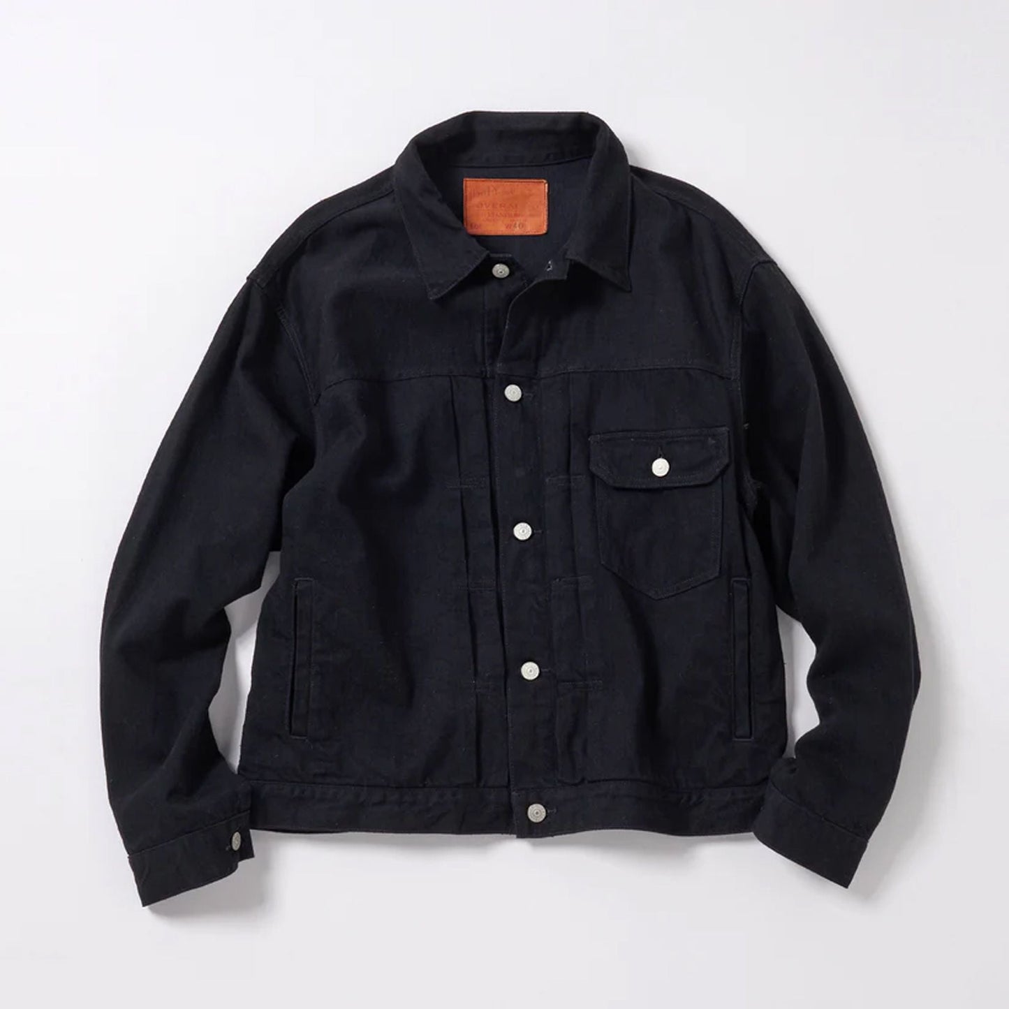 RECYCLED WASTE SUVIN COTTON YARN 11.5oz DENIM PLEATED BLOUSE 15470