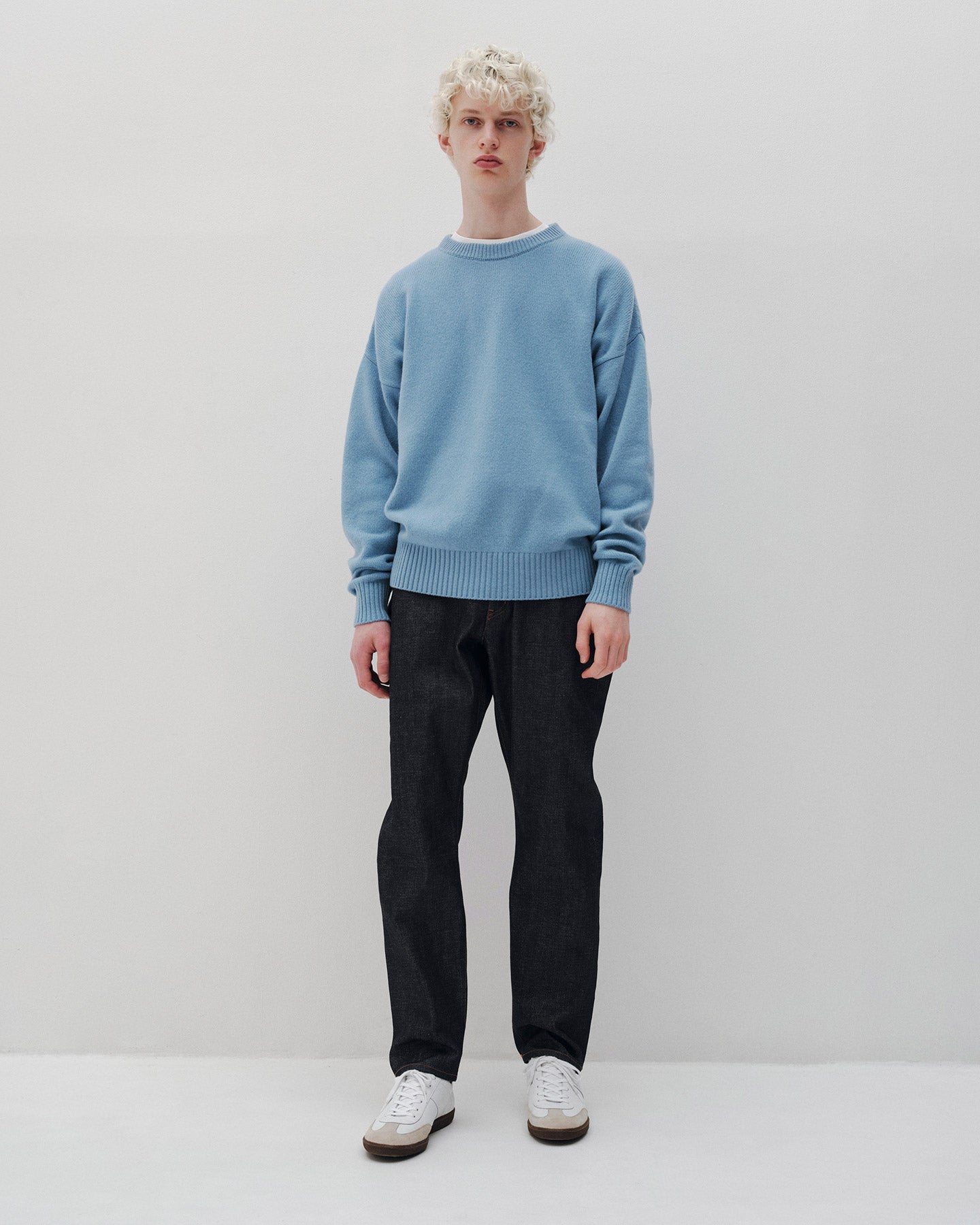 WOOL CASHMERE OVERSIZED CREWNECK KNIT