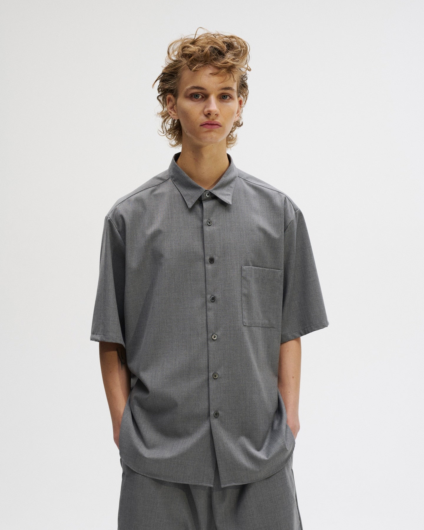 SUMMER STRETCH WOOL S/S SHIRT