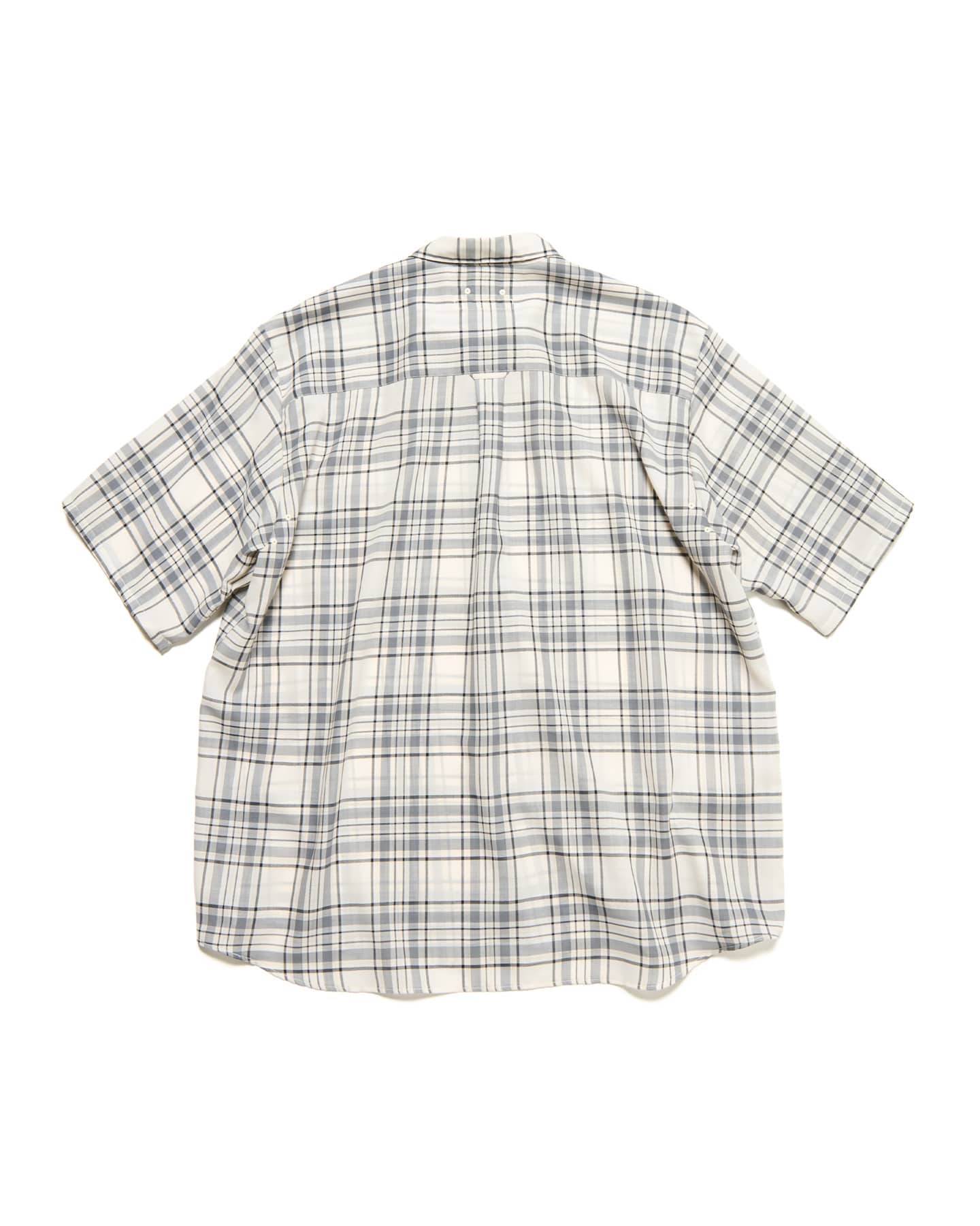 SUMMER WOOL CHECK S/S SHIRT