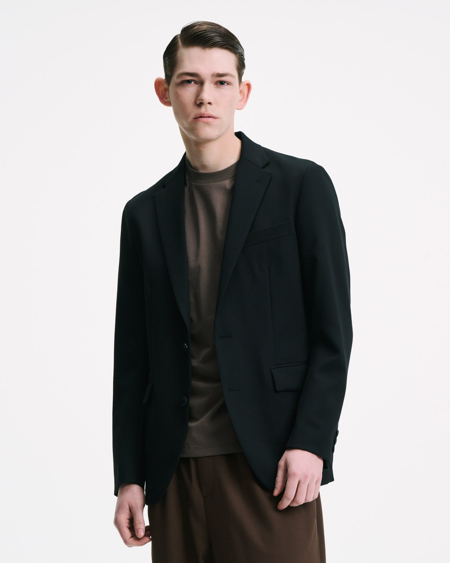 FLANNEL WOOL STANDARD 2BUTTON JACKET
