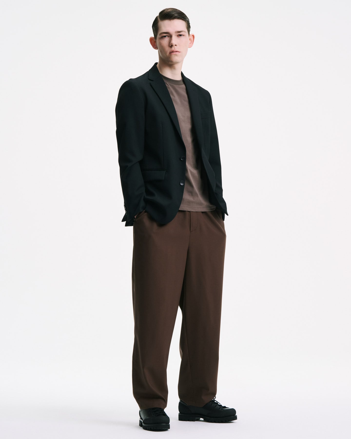 FLANNEL WOOL STANDARD 2BUTTON JACKET