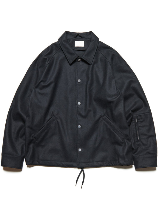 LIGHT MELTON WOOL COACH JACKET