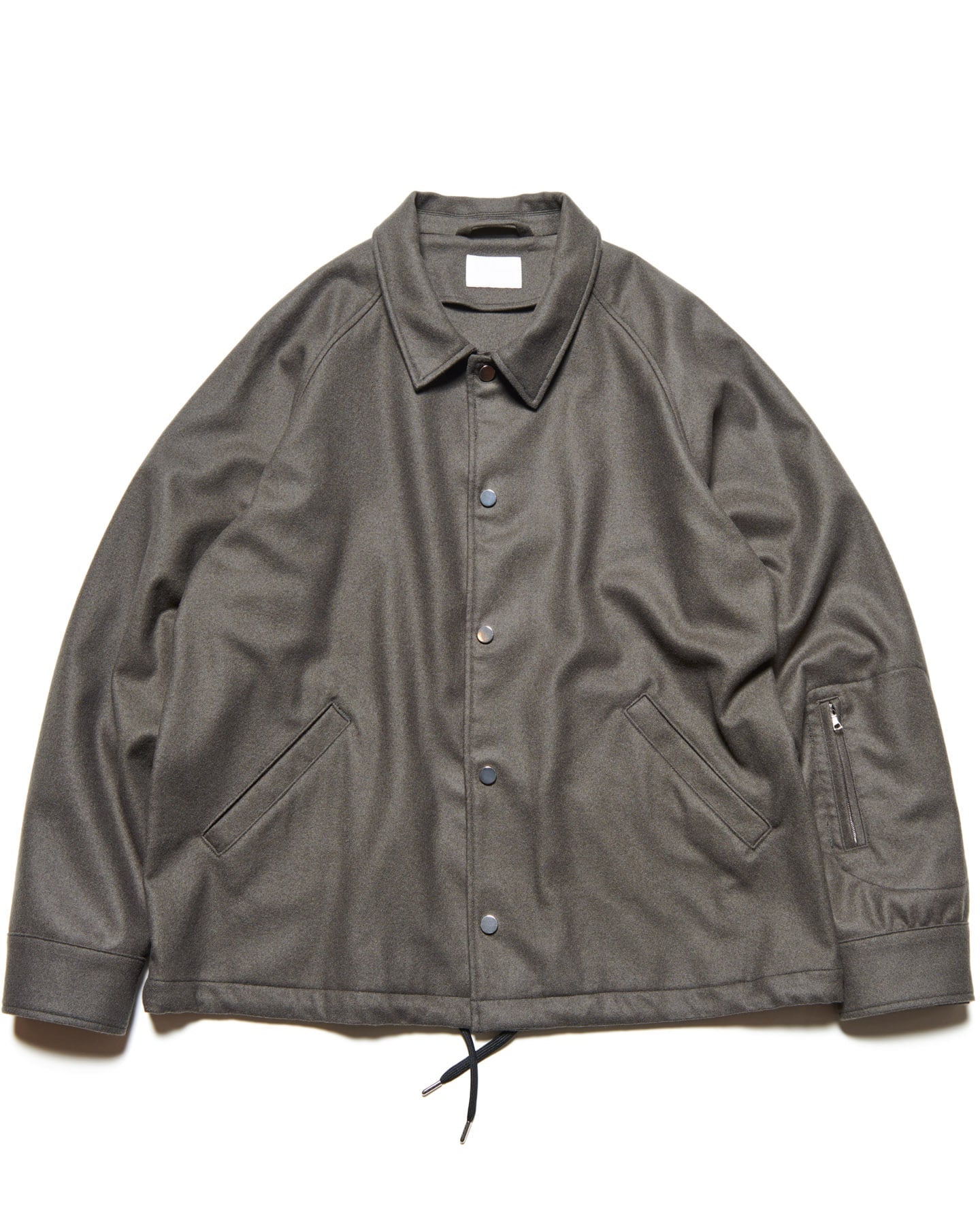LIGHT MELTON WOOL COACH JACKET