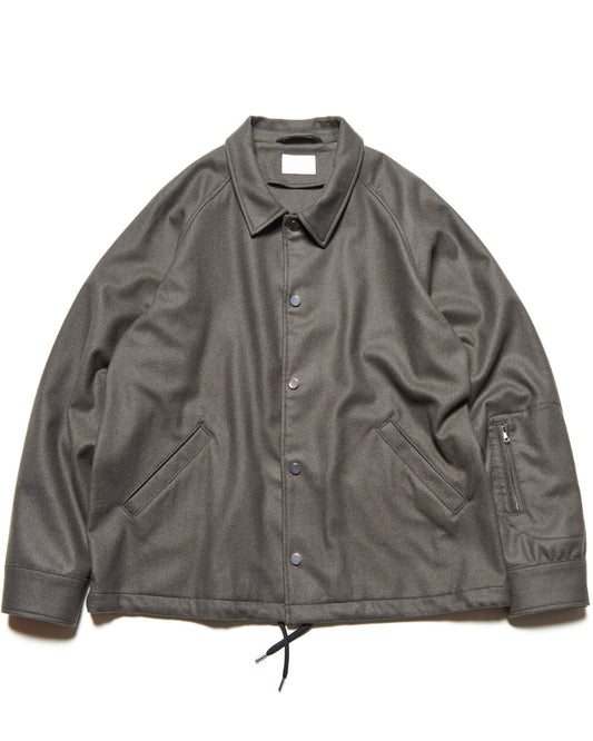 LIGHT MELTON WOOL COACH JACKET