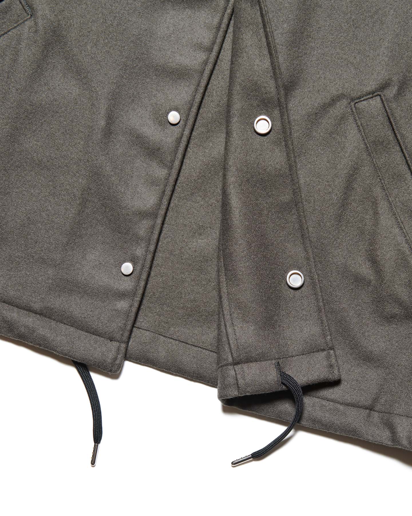 LIGHT MELTON WOOL COACH JACKET