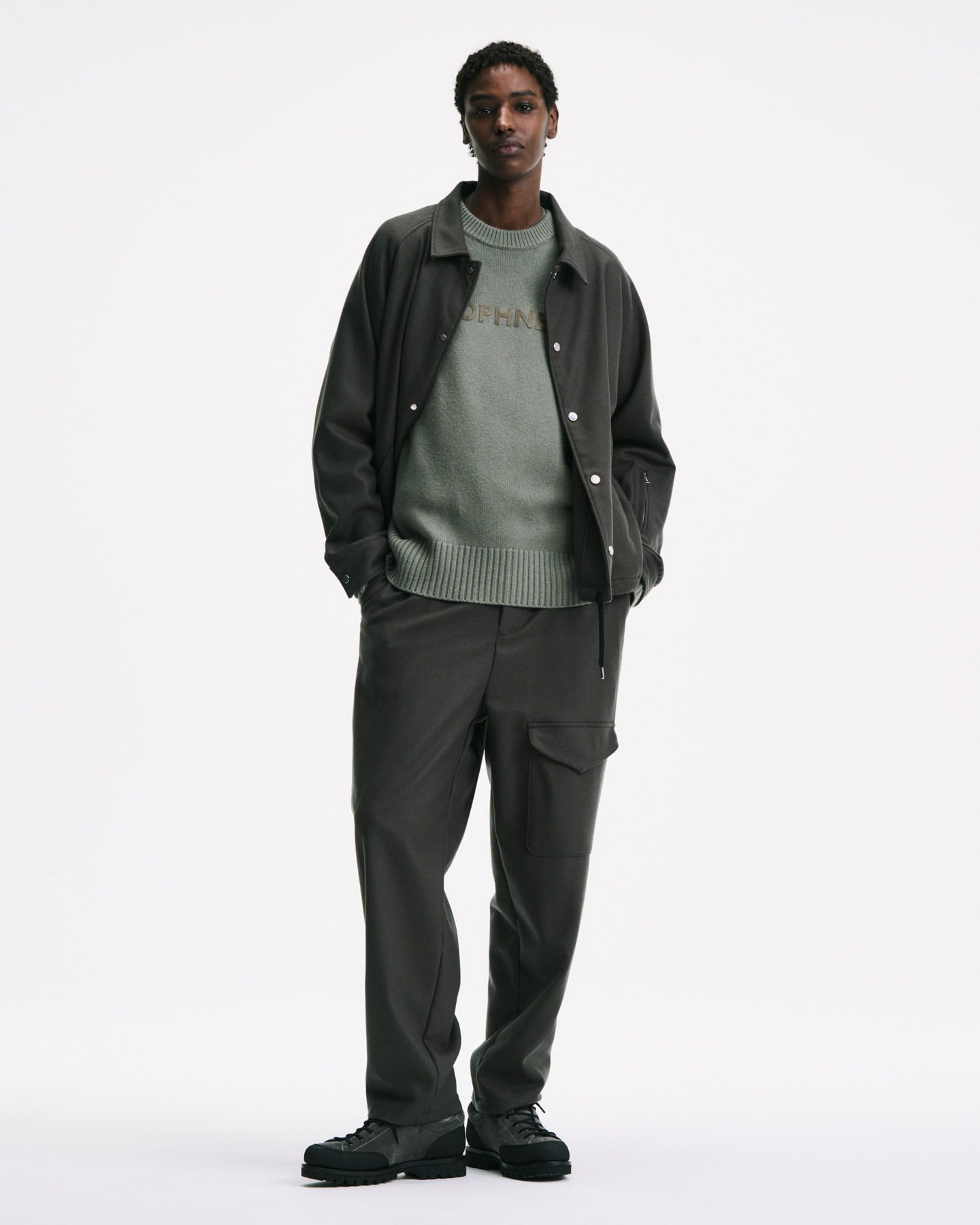 LIGHT MELTON WOOL COACH JACKET