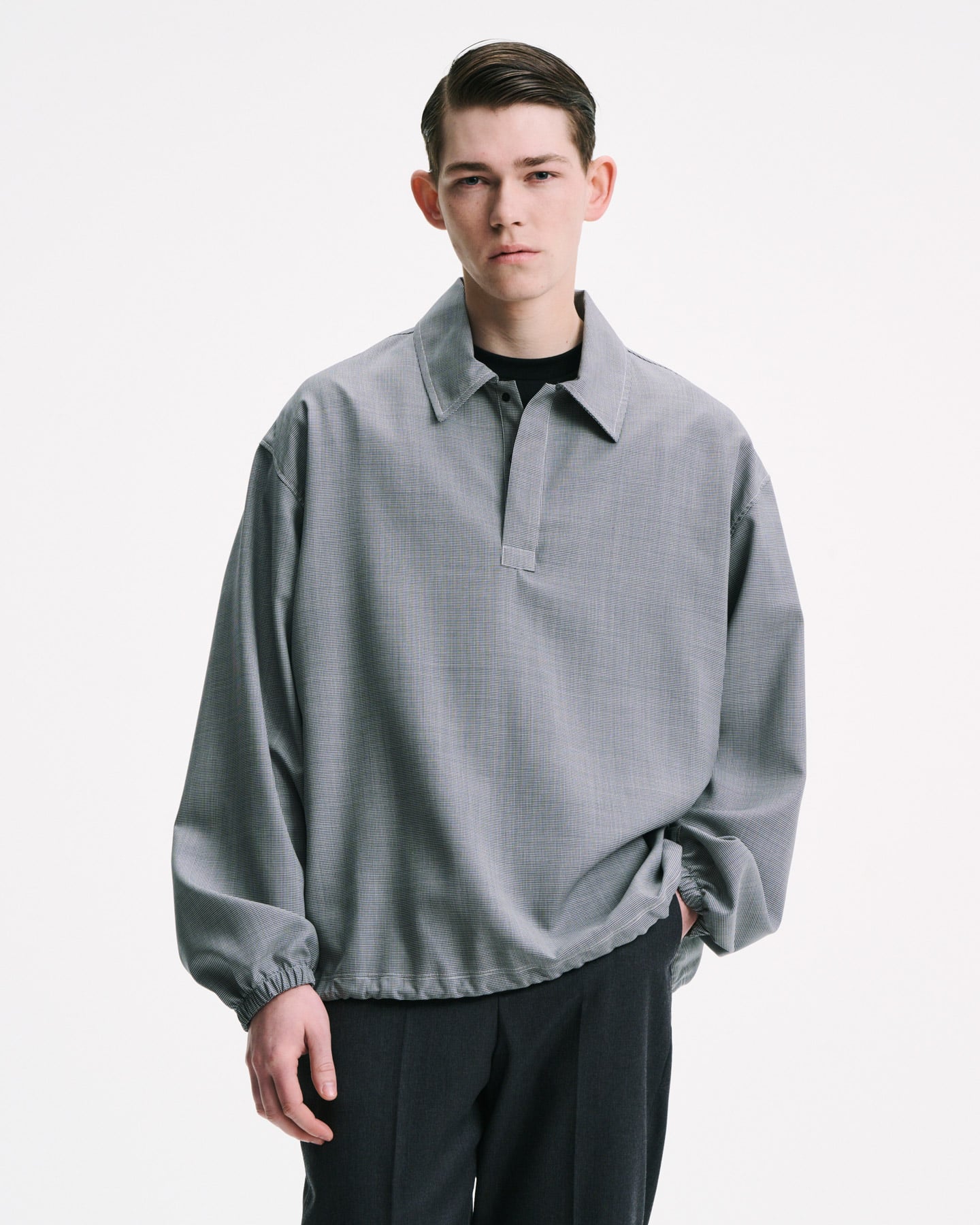 WASHABLE SUMMER WOOL POLO SHIRT