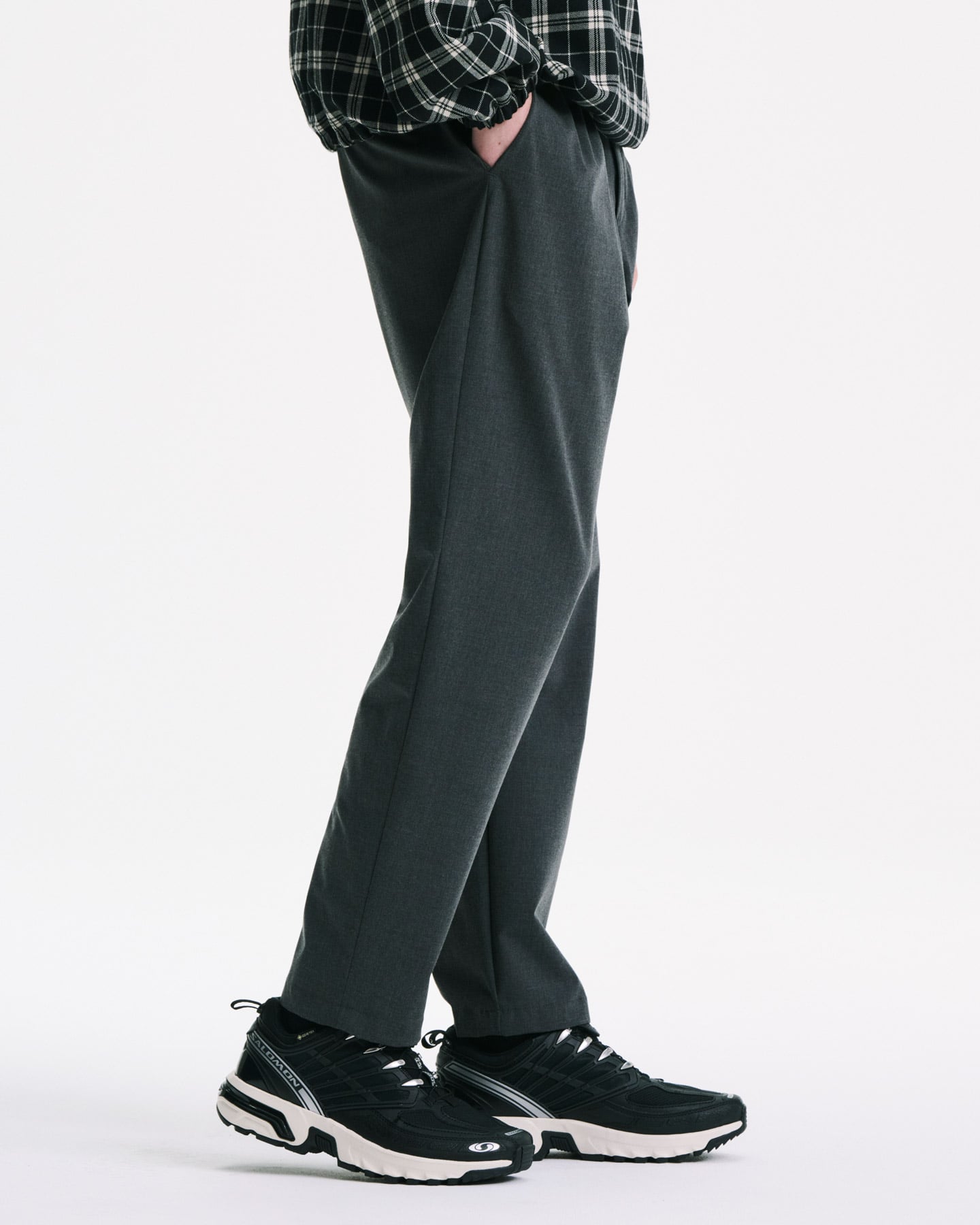 2WAY STRETCH TAPERED EASY PANTS