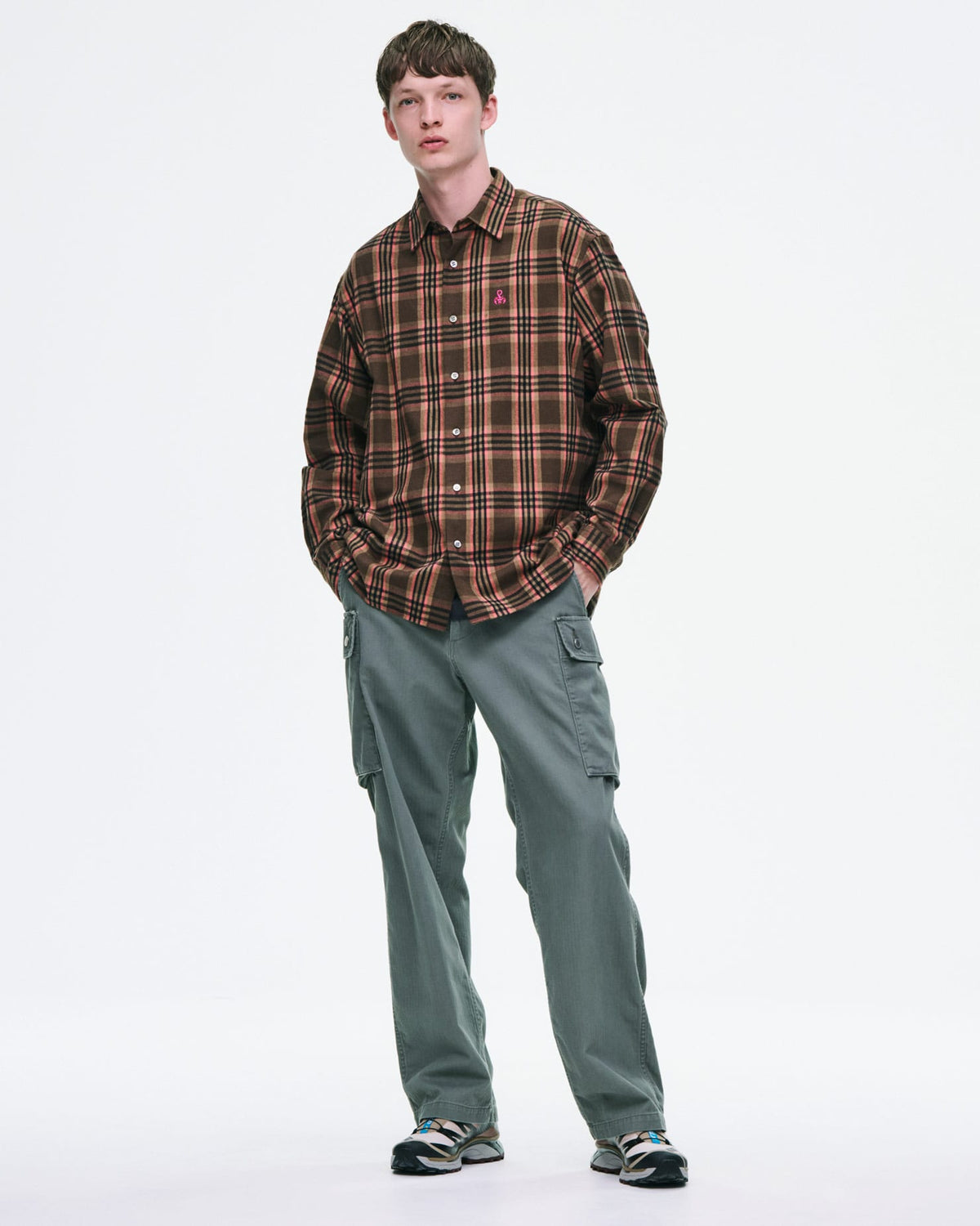 FLANNEL CHECK RELAX-FIT SHIRT