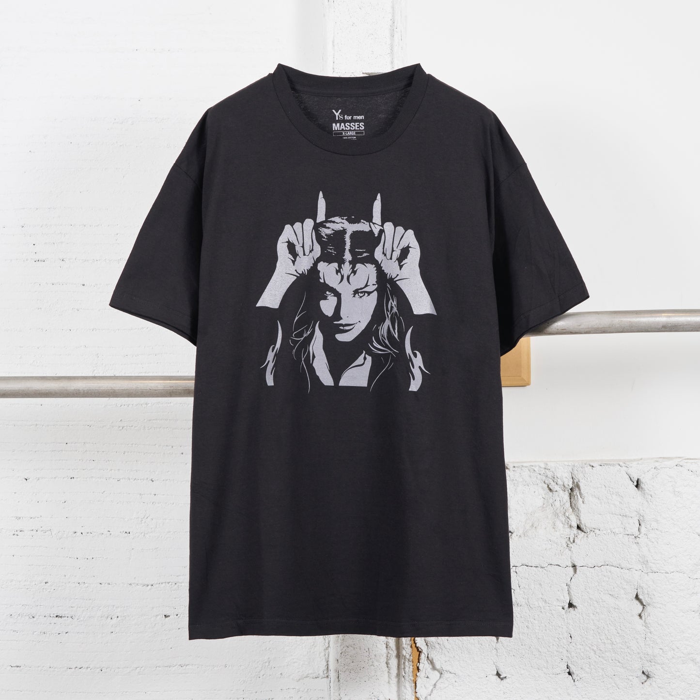 MASSES × Y's for men / ROUND NECK SHORT SLEEVE T B