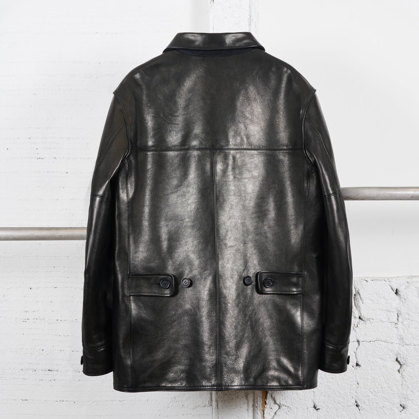 MASSES × Y's for men / LEATHER CAR COAT