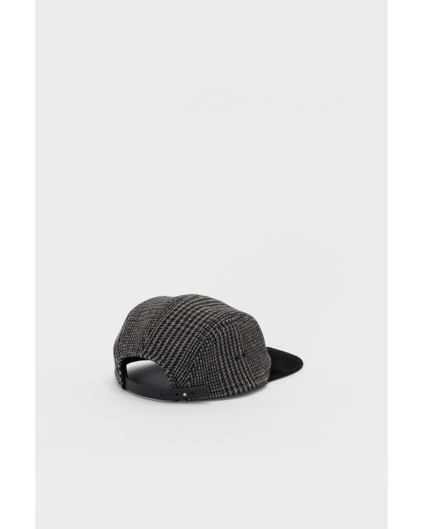 tweed jet cap black