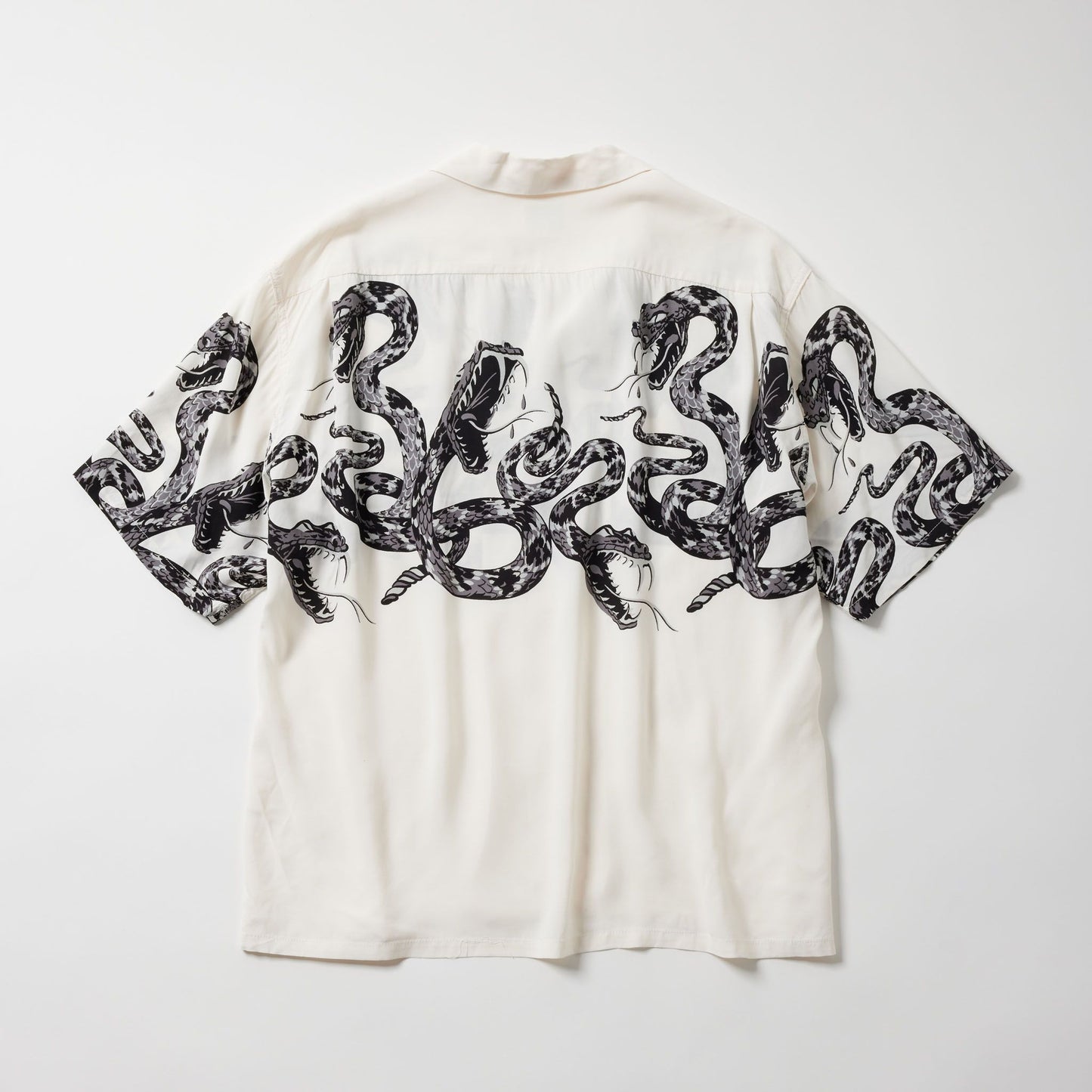 "MONOTONE SNAKE" S/S OPEN SHIRT 39440