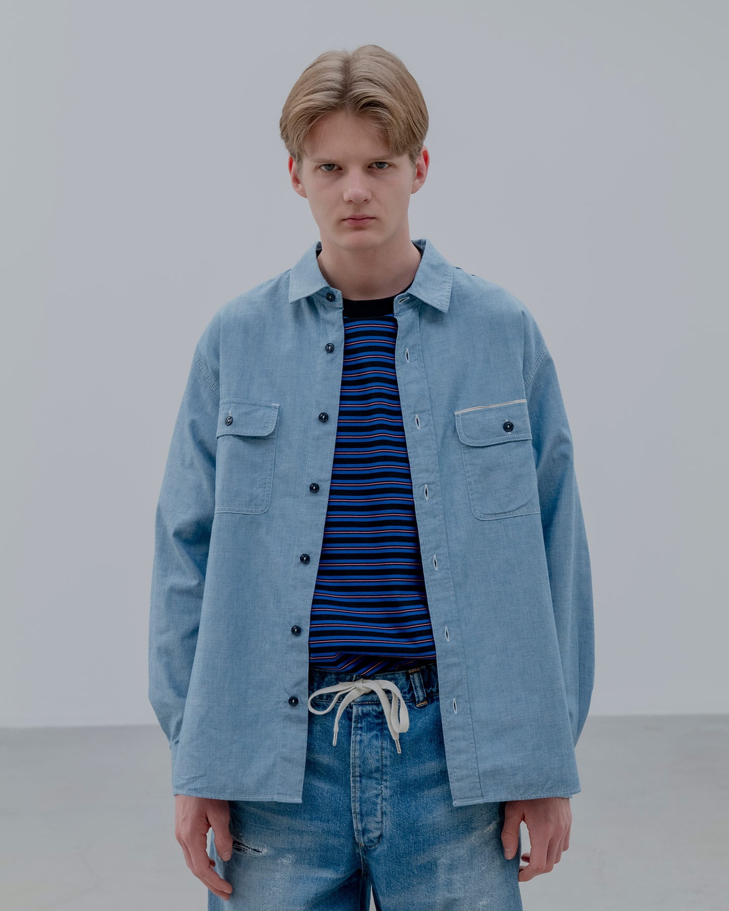 WASHED CHAMBRAY SHIRT