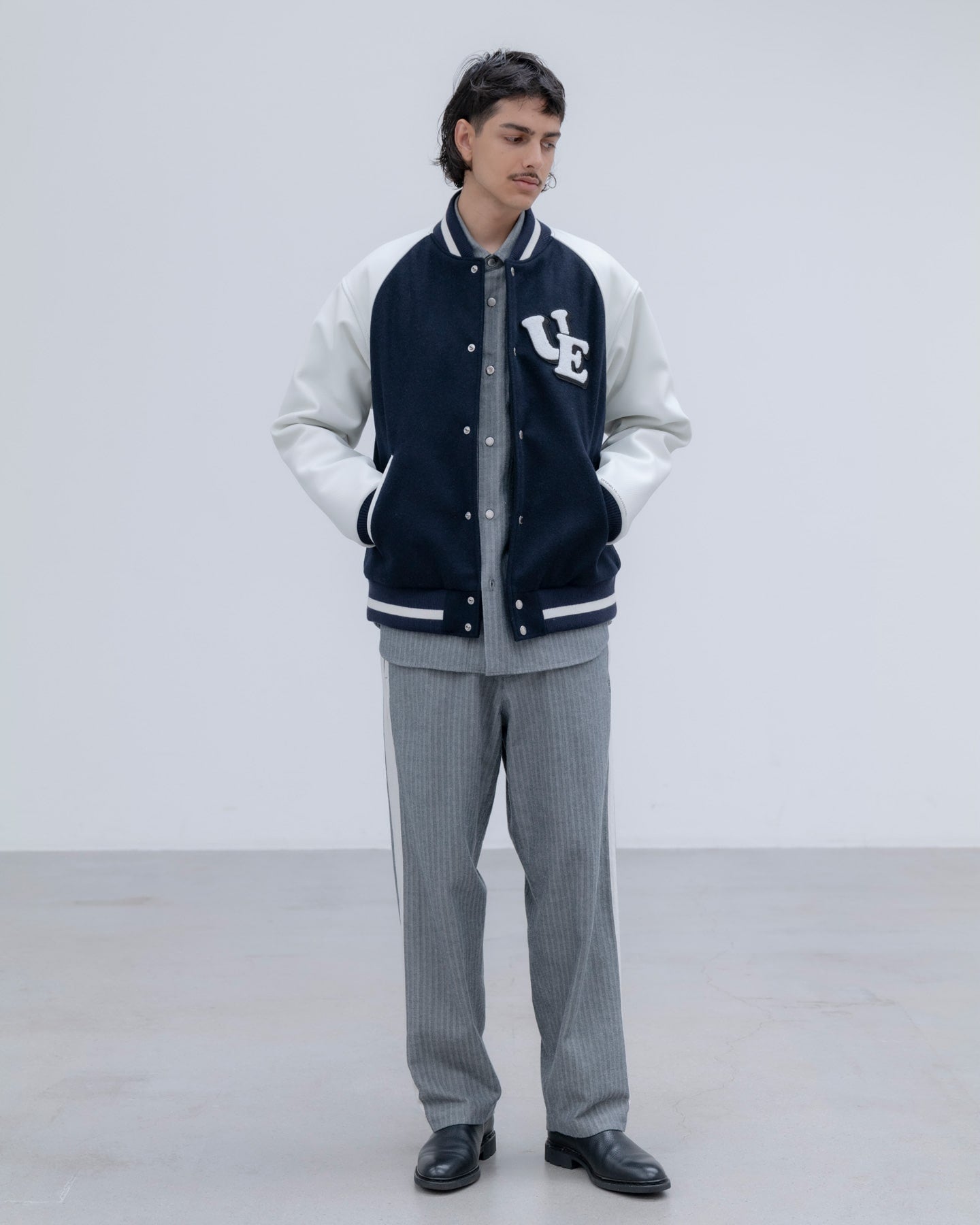SELVAGE HERRINGBONE PANTS