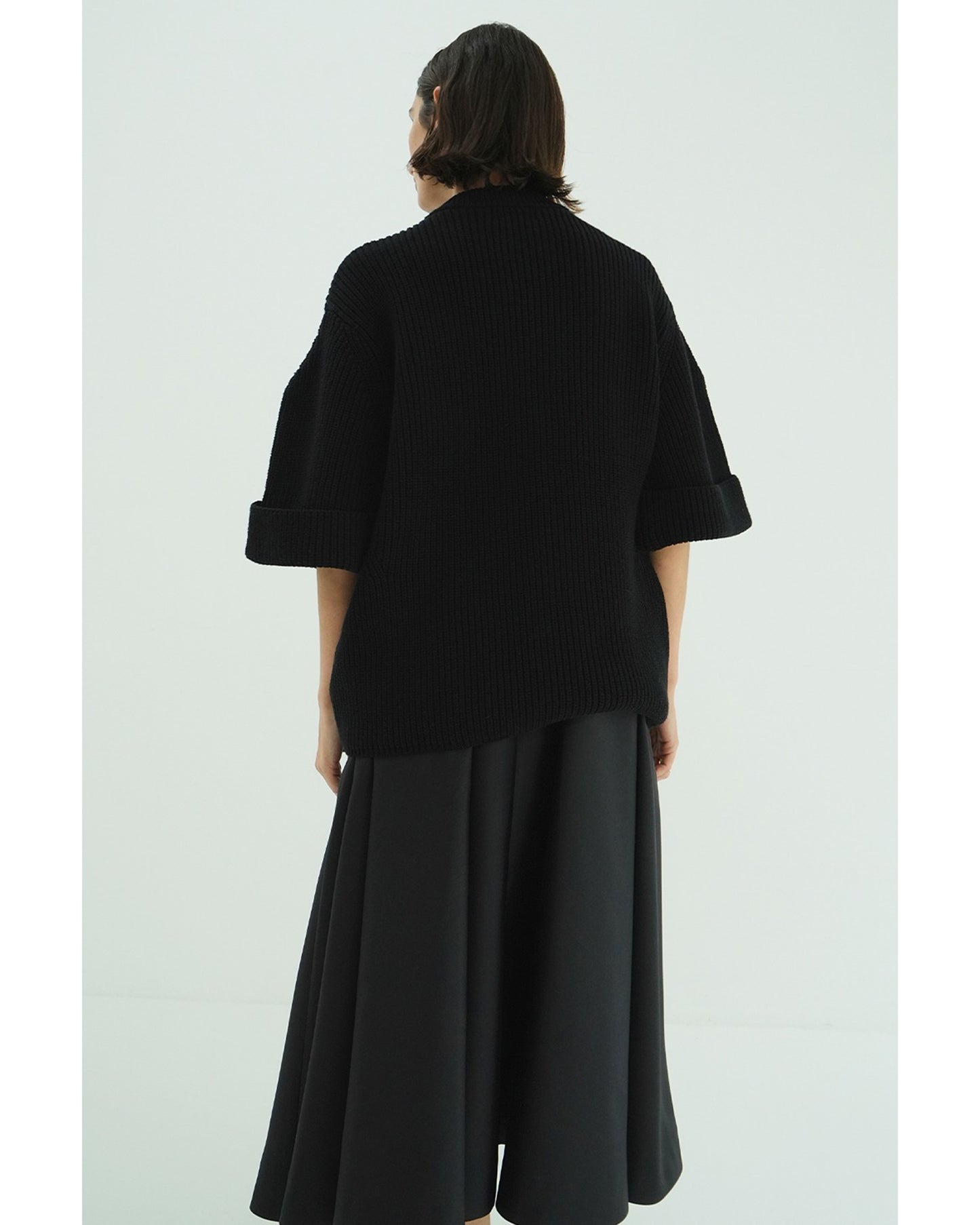 OVER HALF SLEEVE KNIT TOPS