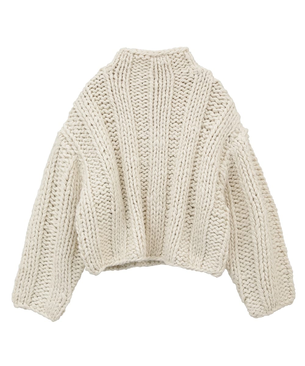 BULKY RIB HAND KNIT TOPS