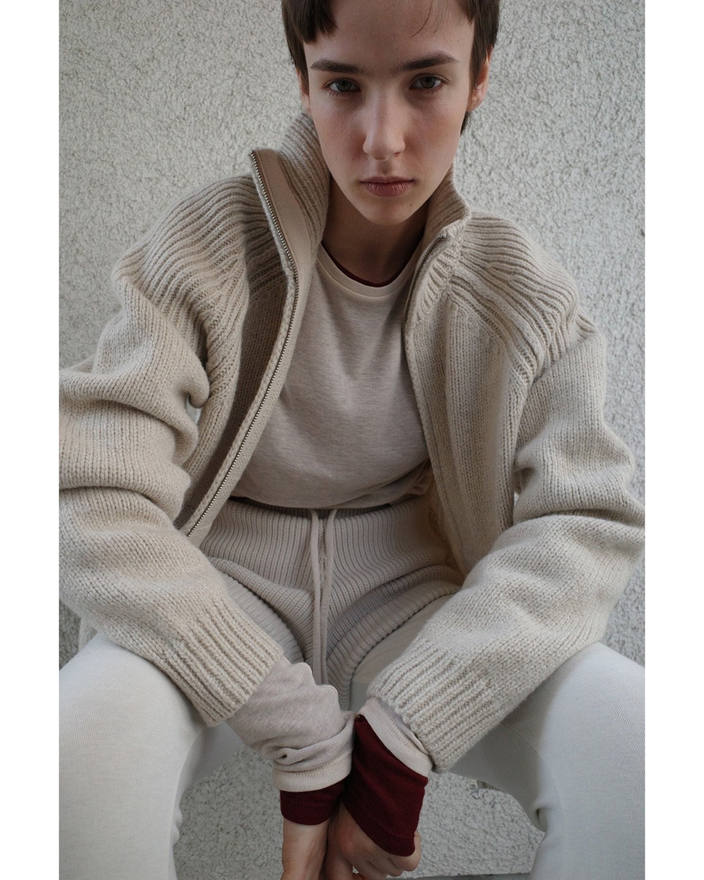 POCKET ZIP KNIT TOPS