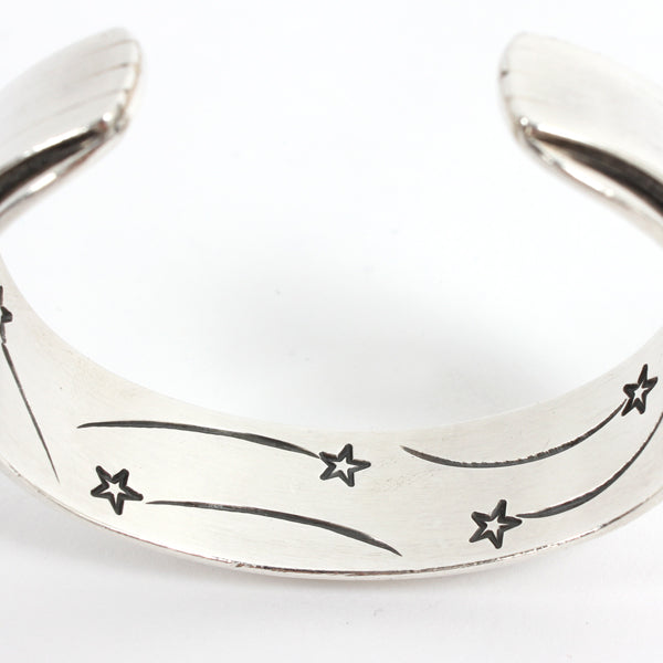 4 Round Wire Plain Edge Cuff SILVER