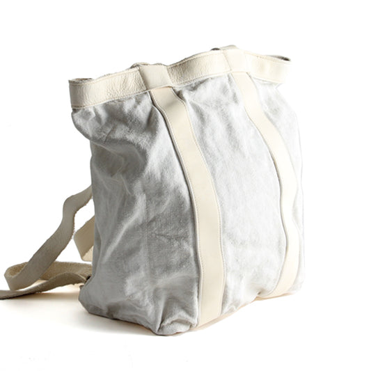 LARGE BACKPACK LINEN OFF WHITE