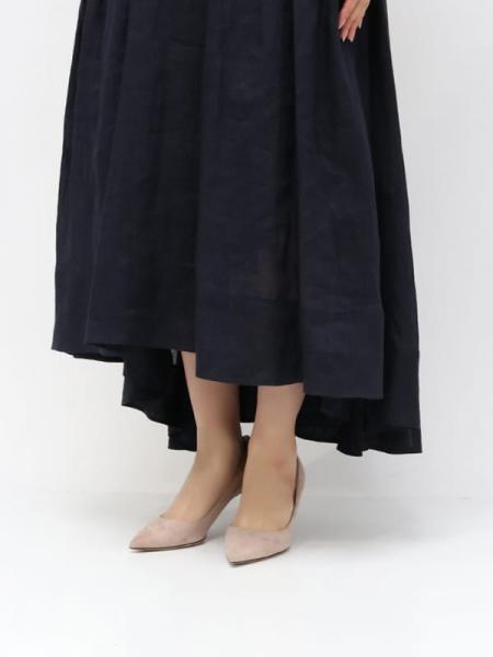 TUCK VOLUME SKIRT RAMIE