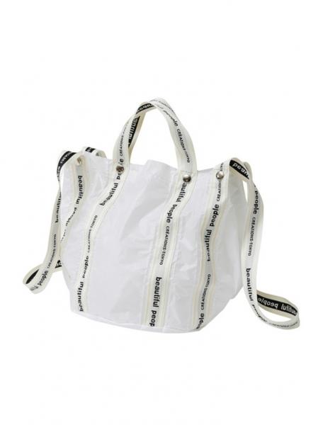 sail cloth logo tape shift bag