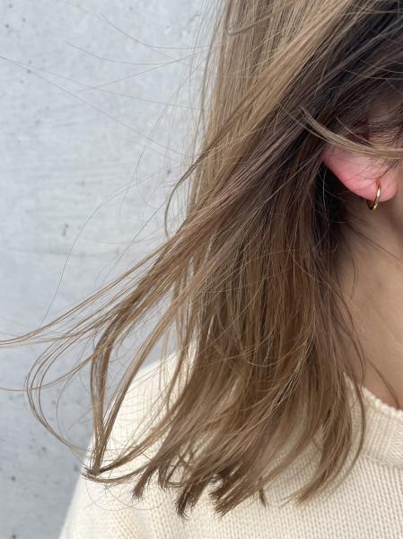 細線1.3cm フープイヤリング