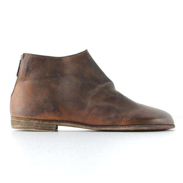 BACK ZIP BLAKE ANKLE SHOES BROWN