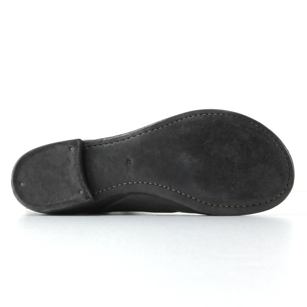 BACK ZIP BLAKE ANKLE SHOES BLACK