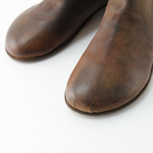 BACK ZIP BLAKE ANKLE SHOES BROWN