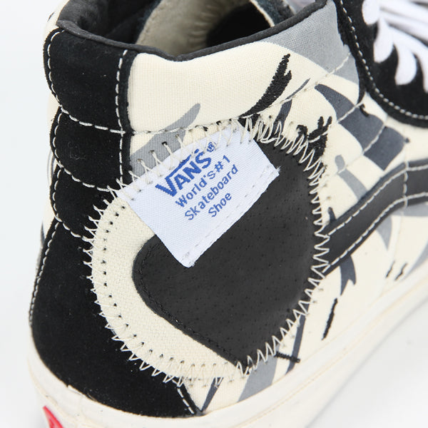 Sk8-Hi Bricolage (Embroidered Palm) BLACK