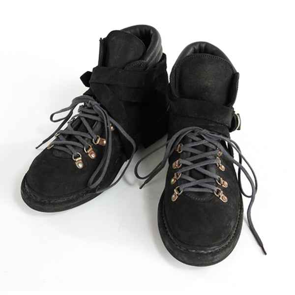 HIKING BOOTS CALF REVERSE BLACK
