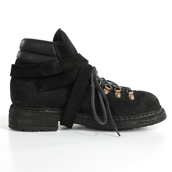 HIKING BOOTS CALF REVERSE BLACK