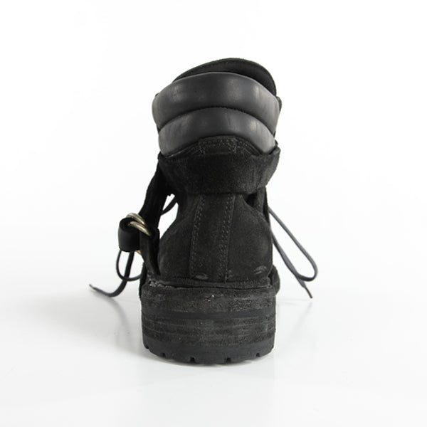 HIKING BOOTS CALF REVERSE BLACK