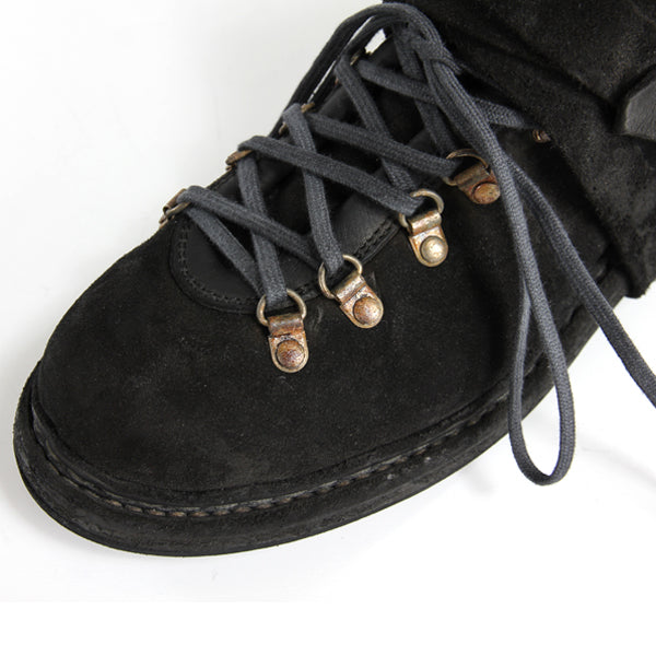 HIKING BOOTS CALF REVERSE BLACK