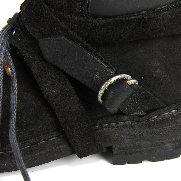 HIKING BOOTS CALF REVERSE BLACK