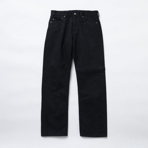 BLACK DENIM PANTS WIDE SILHOUETTE